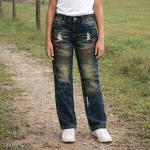 Switch Remarkable Premium Denim Jeans Girl's 27/25 Size 10 Cotton Poly Blend NWT